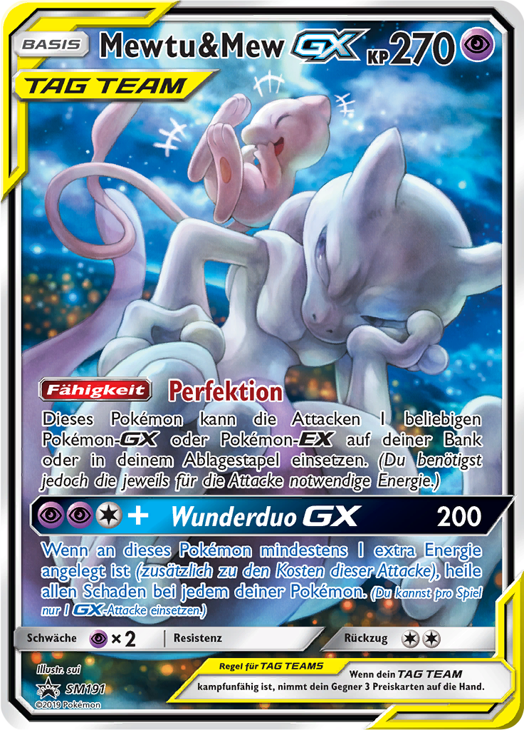 Mewtu & Mew GX #191