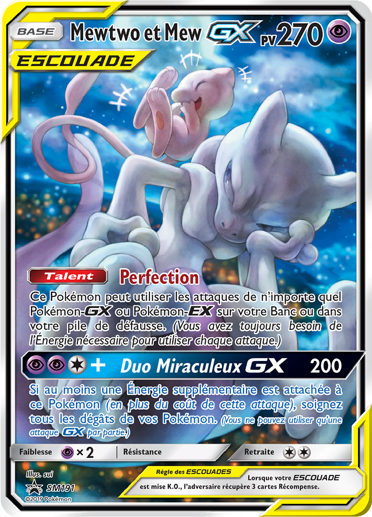 Mewtwo & Mew GX #191