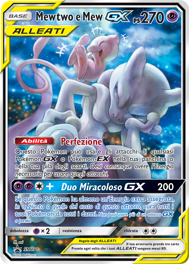 Mewtwo & Mew GX #191
