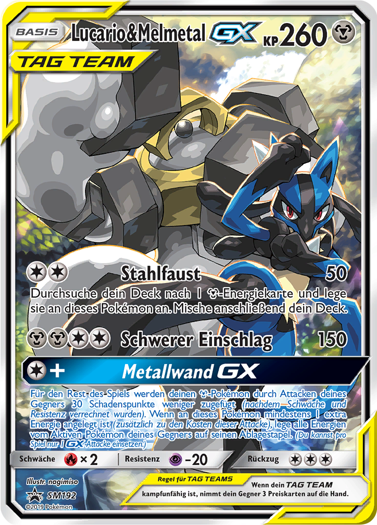 Lucario & Melmetal GX #192