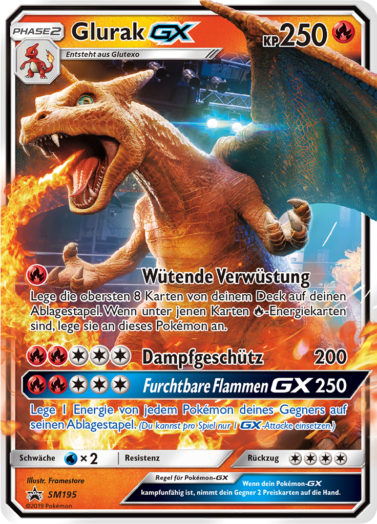 Glurak GX #195