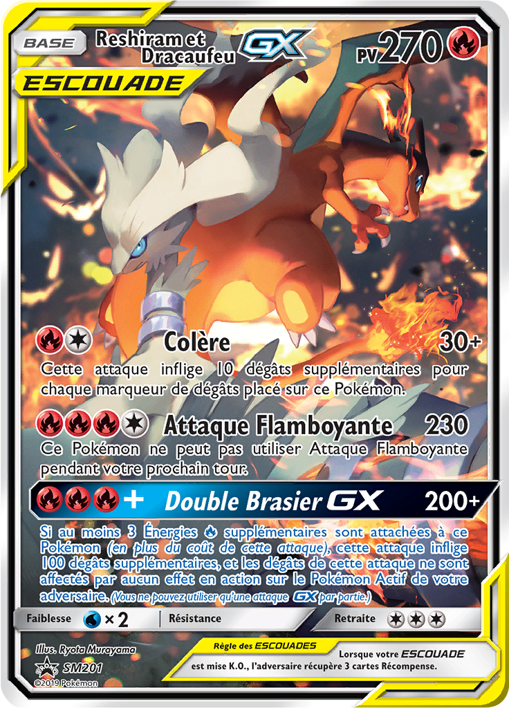 Reshiram & Charizard GX #201