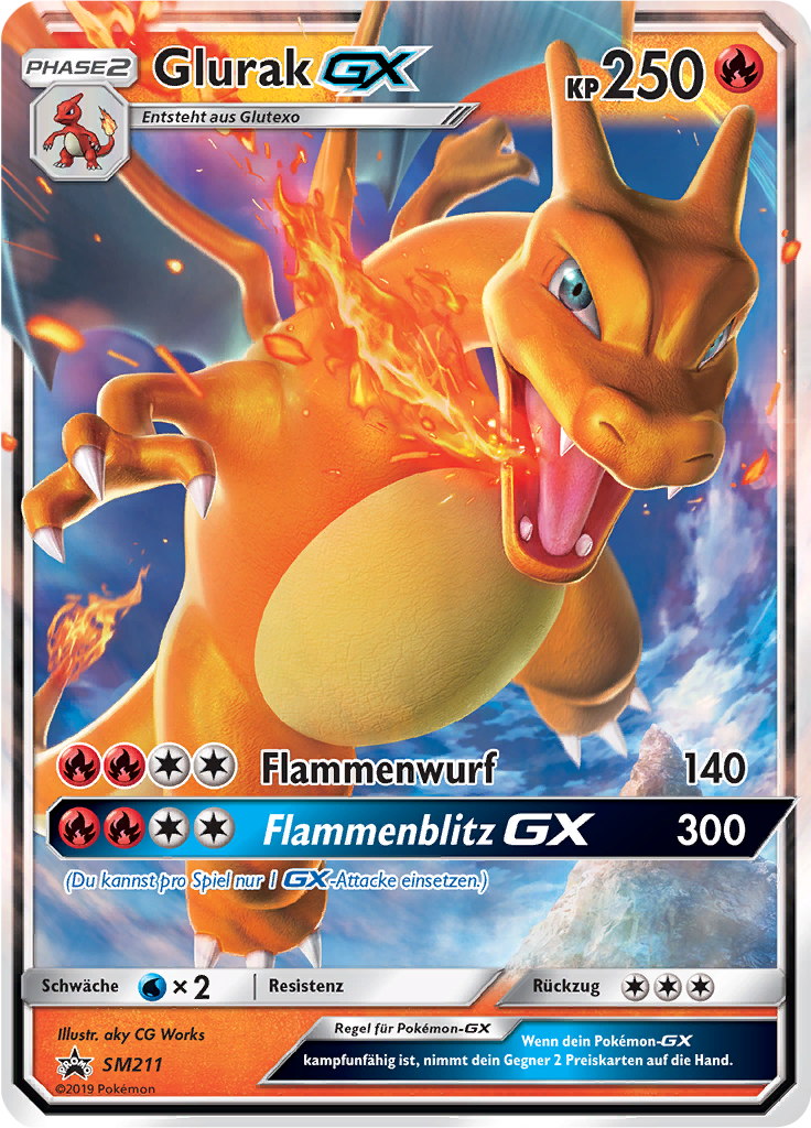 Glurak GX #211
