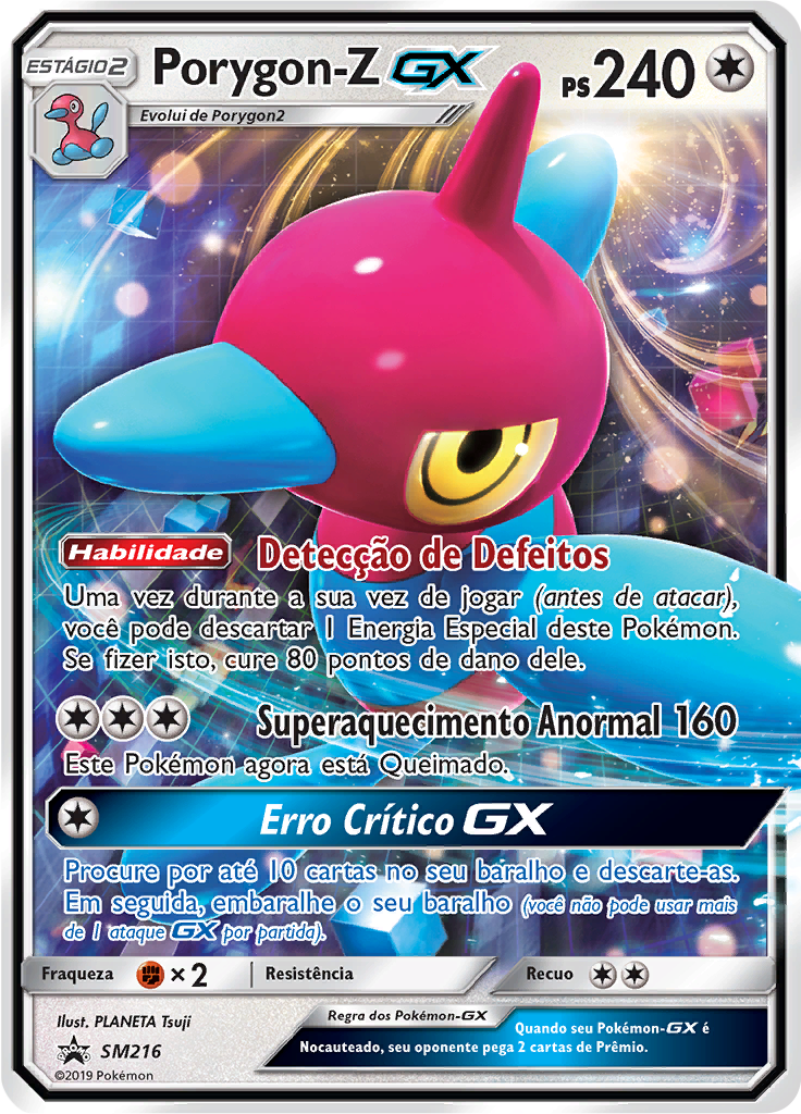 Porygon-Z GX #216 — Sol e Lua Promos