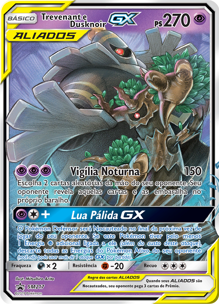 Trevenant e Dusknoir GX #217 — Sol e Lua Promos