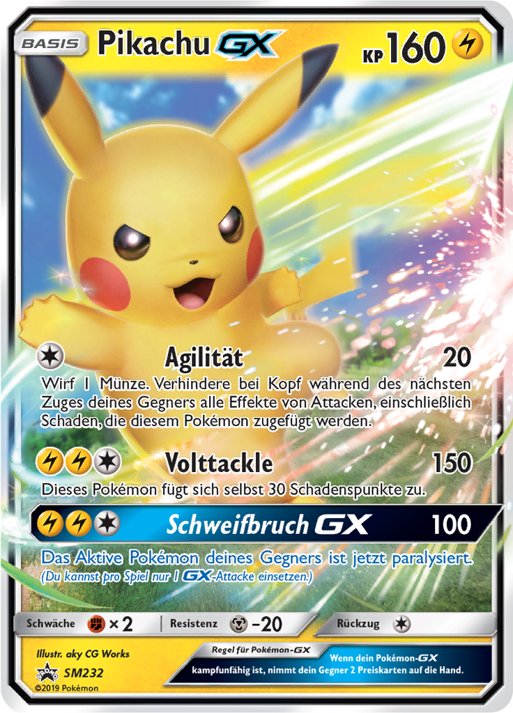 Pikachu GX #232 — SM Promokarten