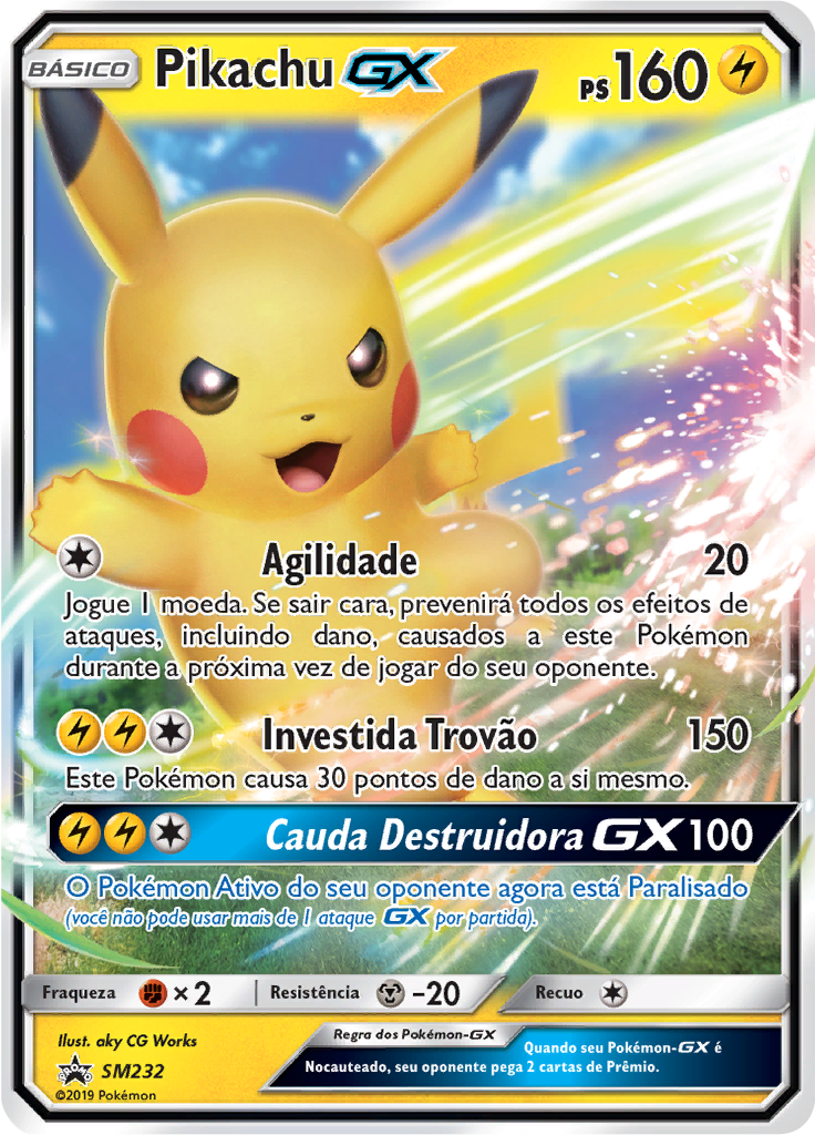 Pikachu GX #232 — Sol e Lua Promos