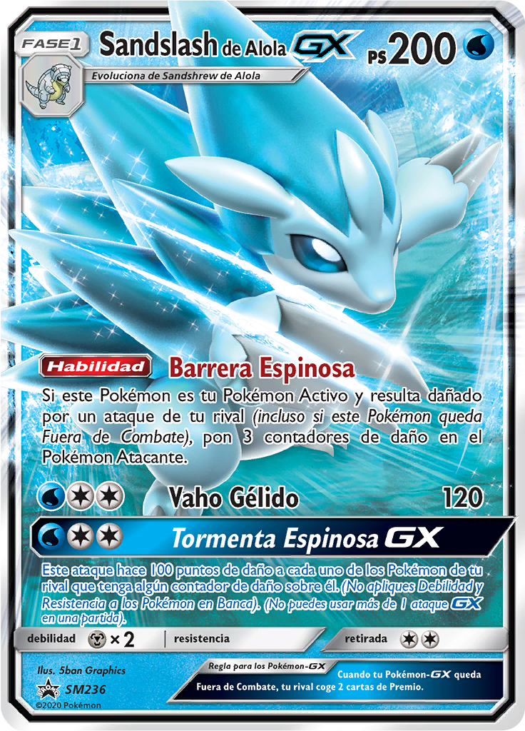 Sandslash de Alola GX #236 — SL Cartas de promoción