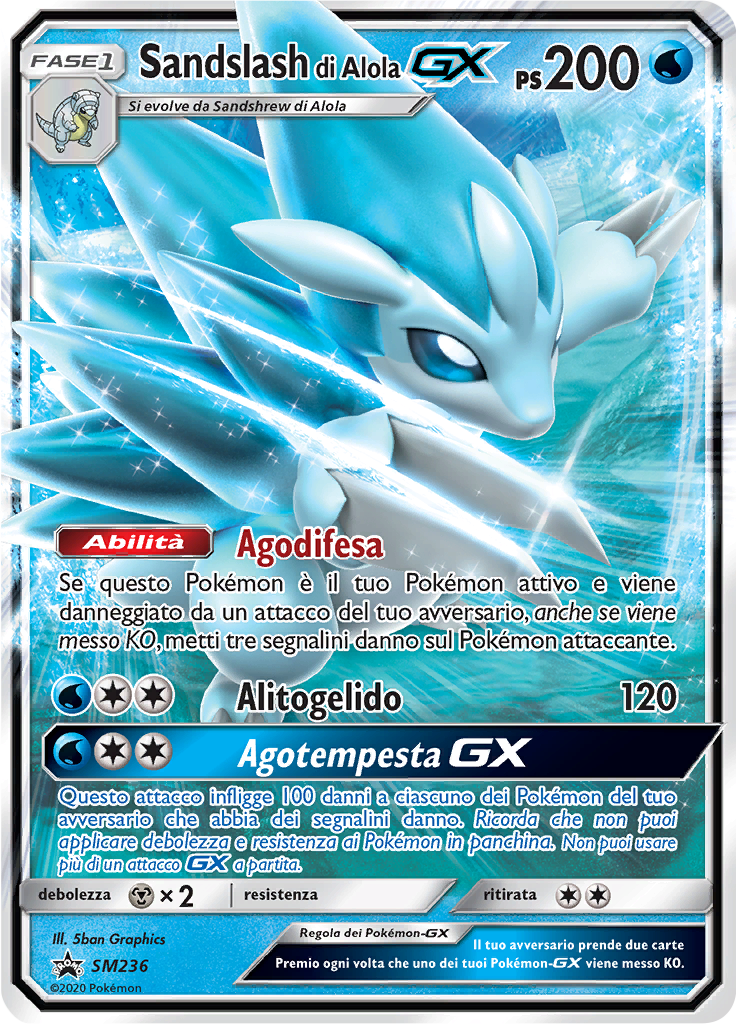 Sandslash di Alola GX #236 — SL Promo