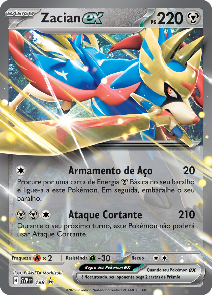 Zacian ex #198 — SVP Black Star Promos