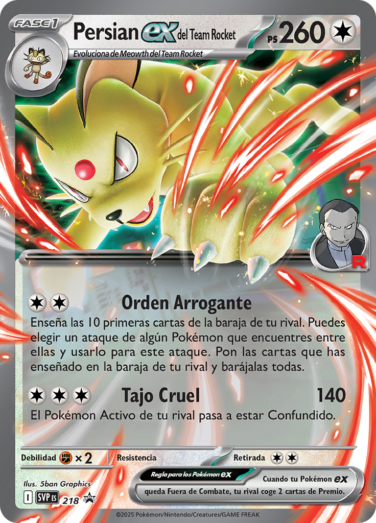 Persian ex del Team Rocket #218