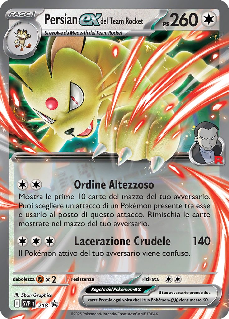 Persian ex del Team Rocket #218