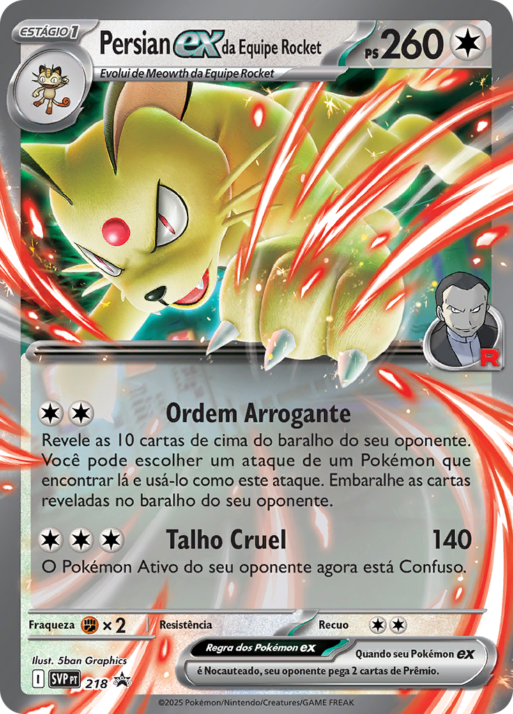 Persian ex da Equipe Rocket #218