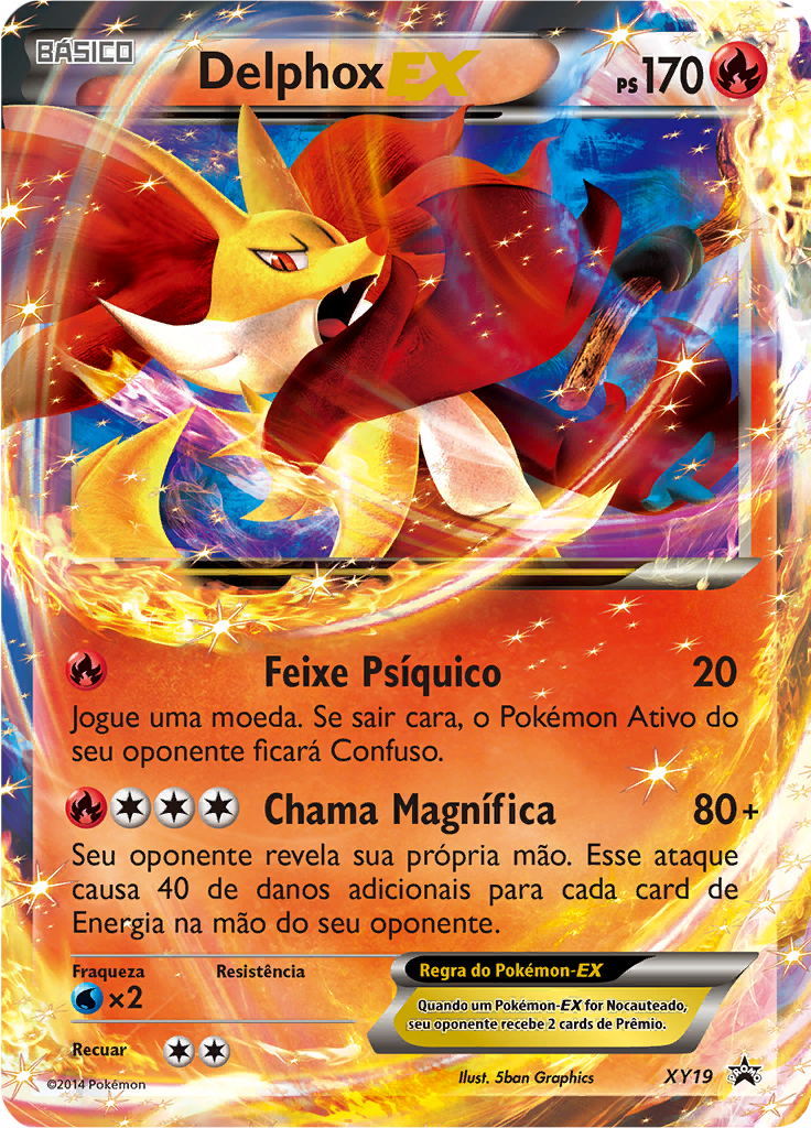 Delphox EX #19 — XY Black Star Promos