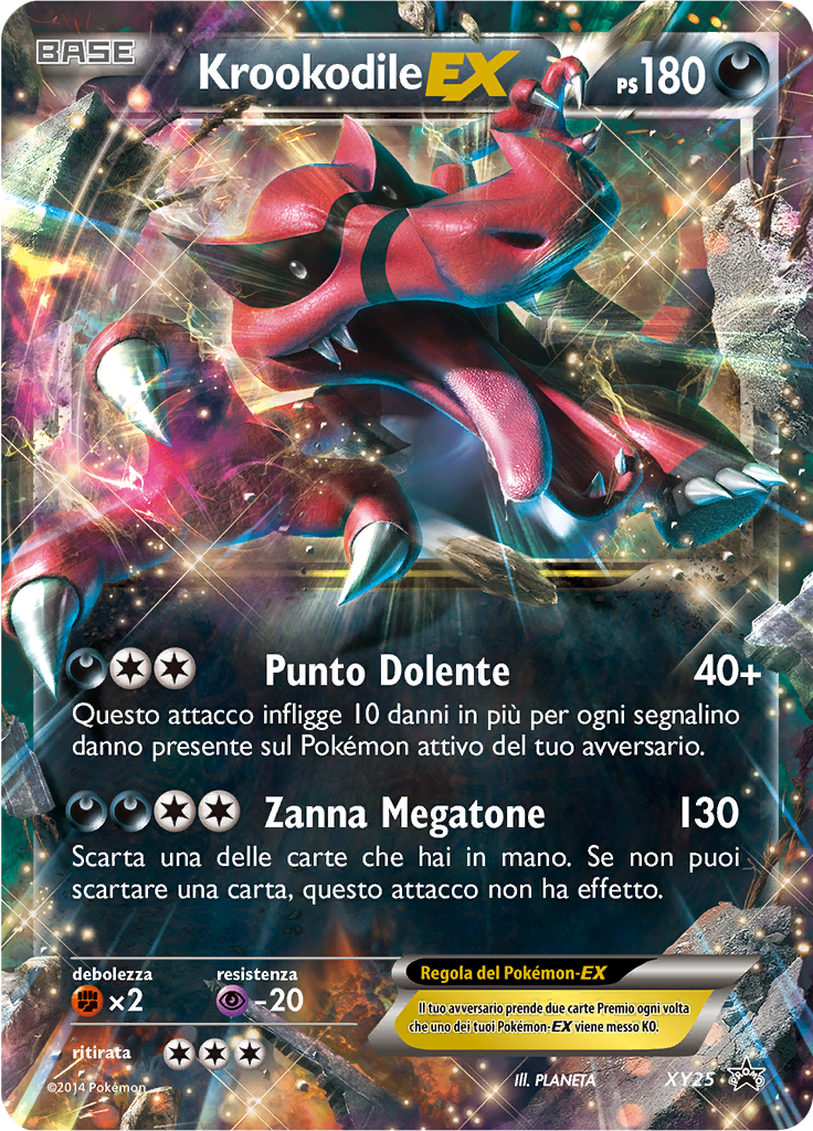 Krookodile EX #25 — XY Promo