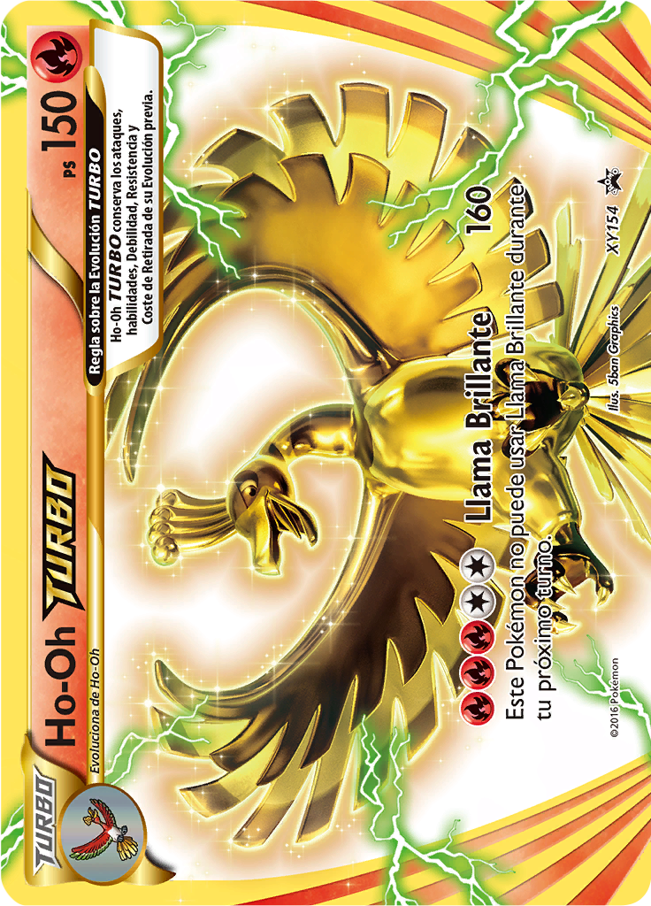 Ho-Oh BREAK #154 — XY Cartas de promoción