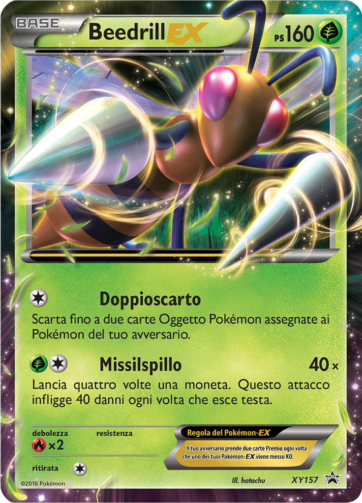 Beedrill EX #157 — XY Promo