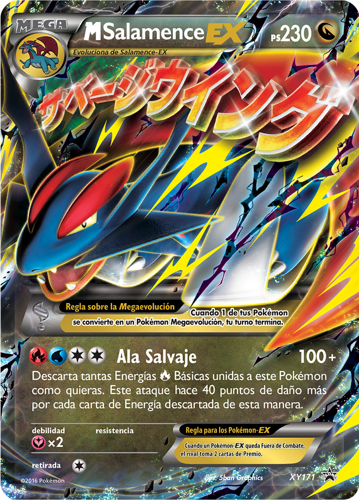 MSalamence EX #171 — XY Cartas de promoción