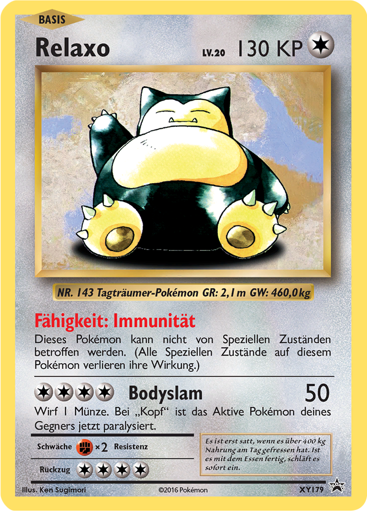 Snorlax #179 — XY Promokarten