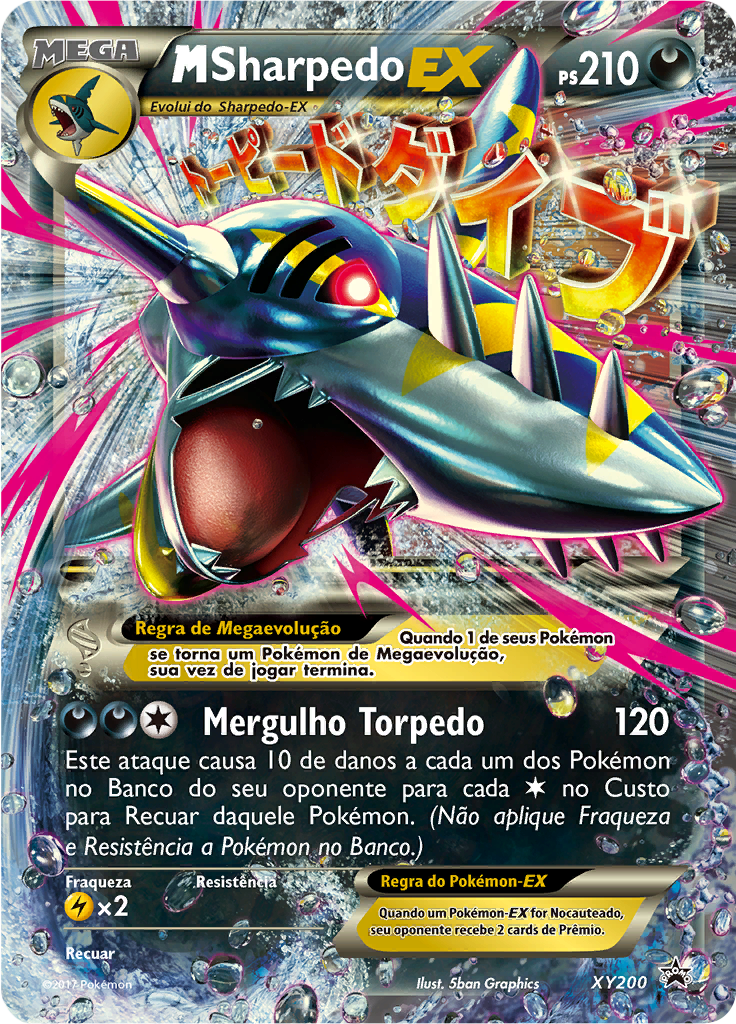 M Sharpedo EX #200 — XY Black Star Promos