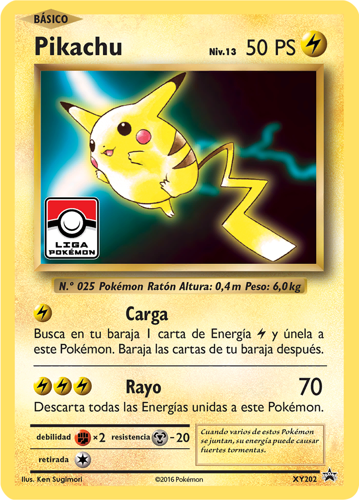 Pikachu #202 — XY Cartas de promoción