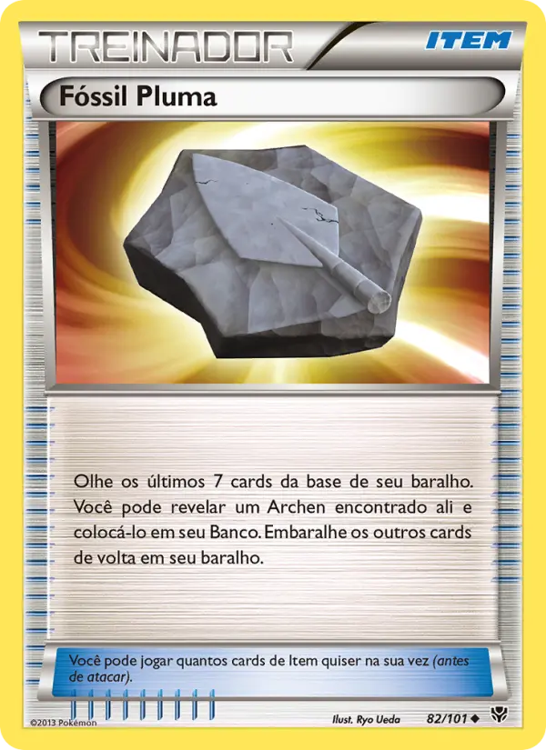Fóssil Pluma #82