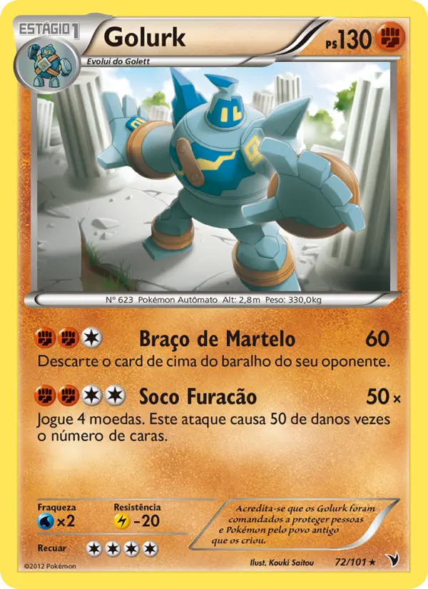 Golurk #72 — Vitórias Nobres (Reverse Holo)
