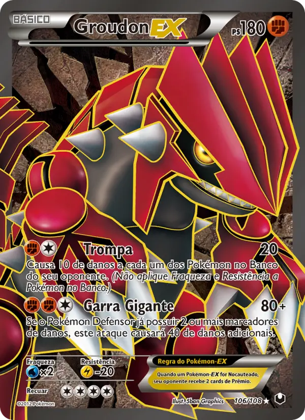 Groudon EX #106