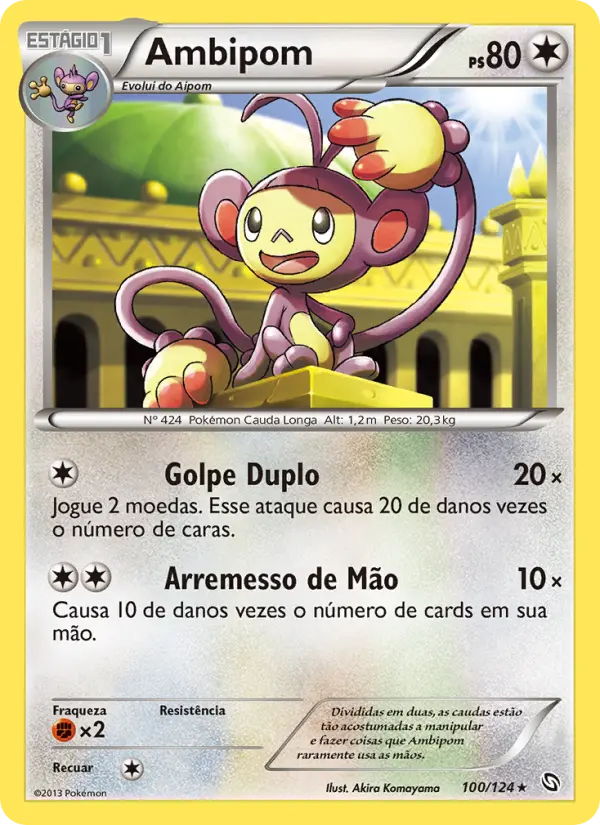 Ambipom #100 — Dragões Enaltecidos (Reverse Holo)