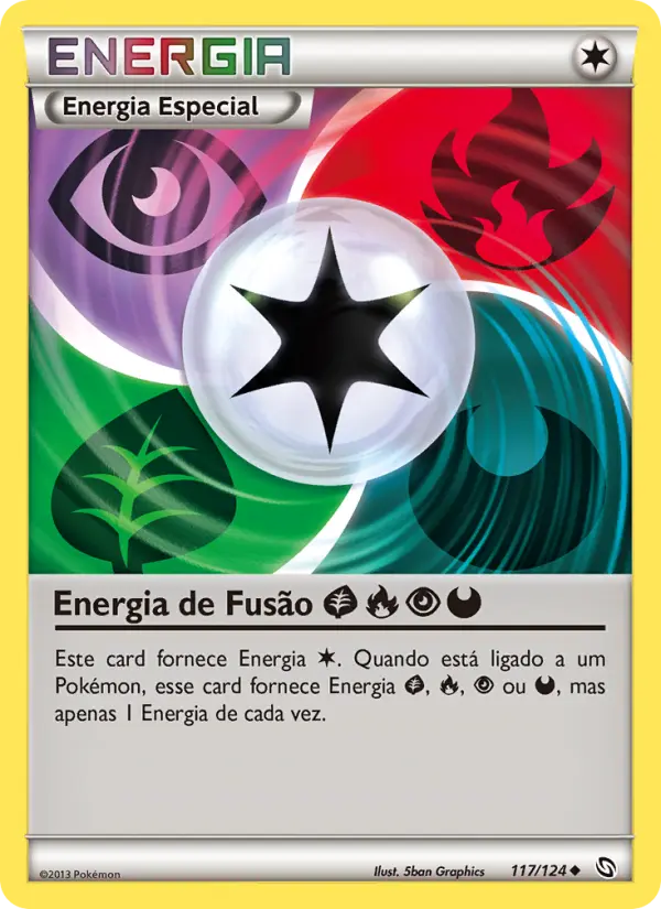 Energia de Fusão Grass Fire Psychic Darkness #117