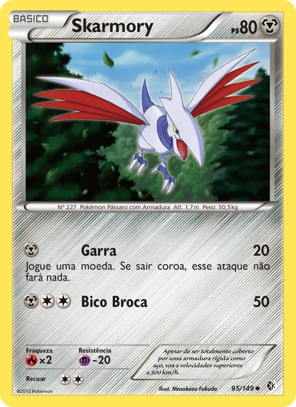 Skarmory #95 — Fronteiras Cruzadas (Reverse Holo)
