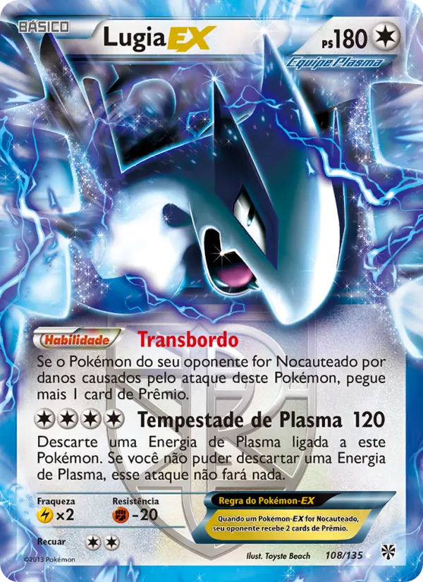 Lugia-EX #108 — Tempestade de Plasma