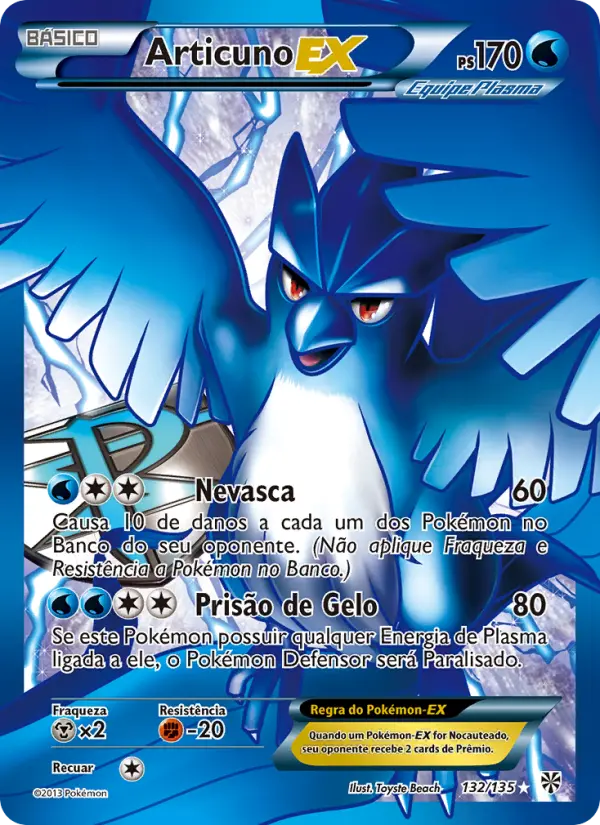 Articuno-EX #132 — Tempestade de Plasma