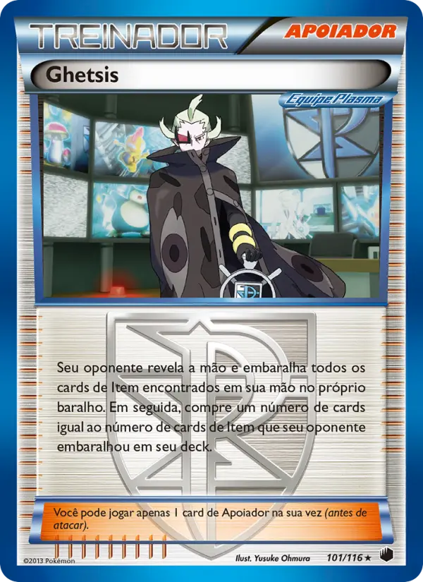 Ghetsis #101 — Congelamento de Plasma (Reverse Holo)