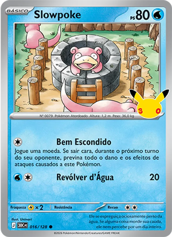 Slowpoke (30C 016) #016 — Celebração de 30 Anos