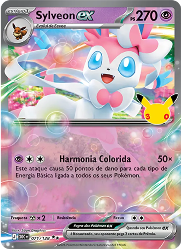 Sylveon ex (30C 071) #071 — Celebração de 30 Anos