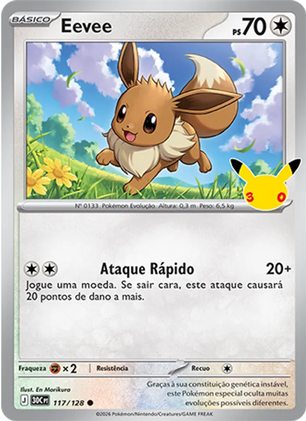 Eevee (30C 117) #117 — Celebração de 30 Anos