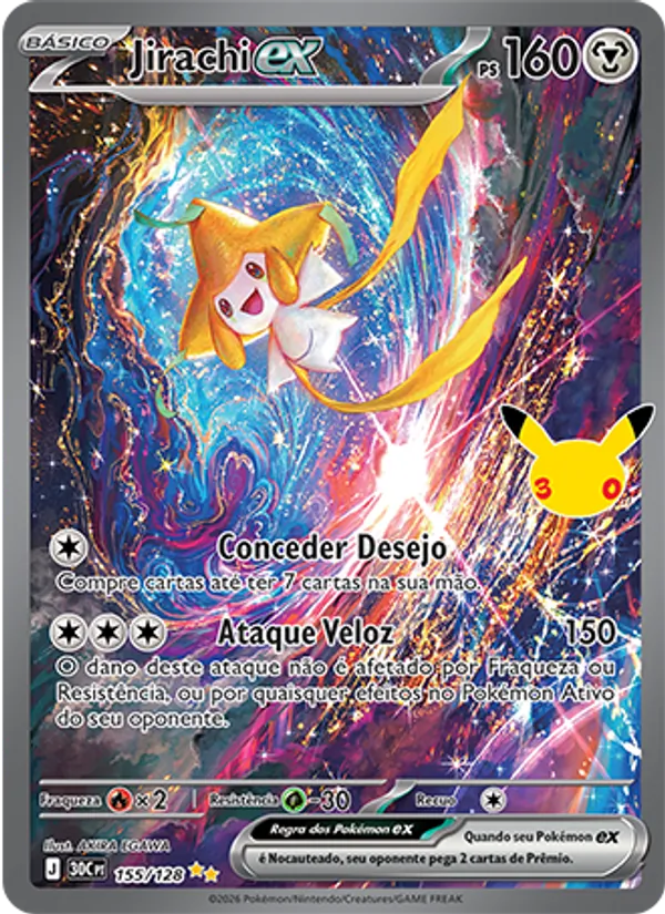 Jirachi ex (30C 155) #155 — Celebração de 30 Anos