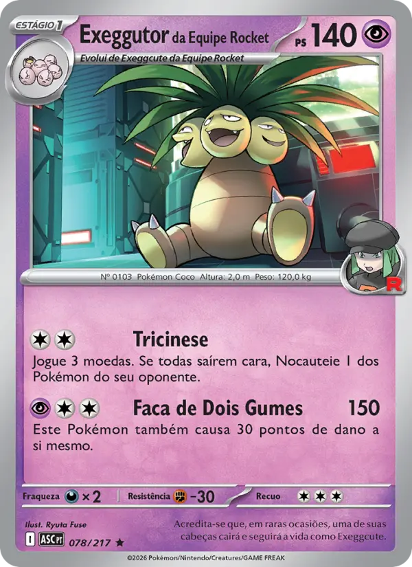 Exeggutor da Equipe Rocket #078