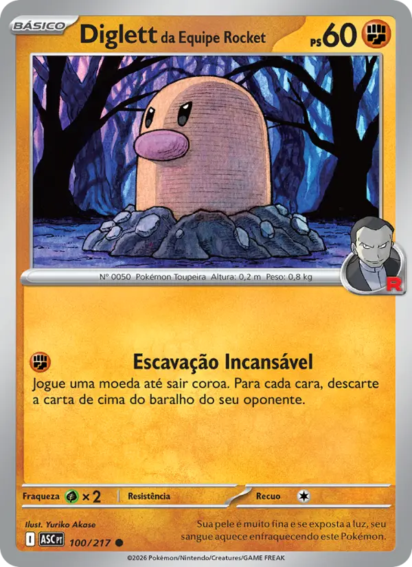Diglett da Equipe Rocket #100