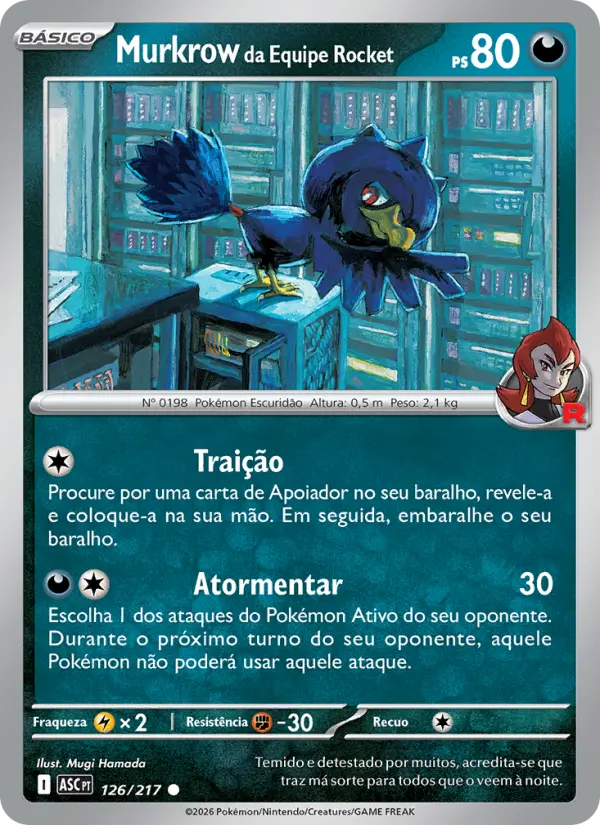 Murkrow da Equipe Rocket #126
