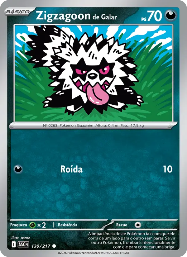 Zigzagoon de Galar #130