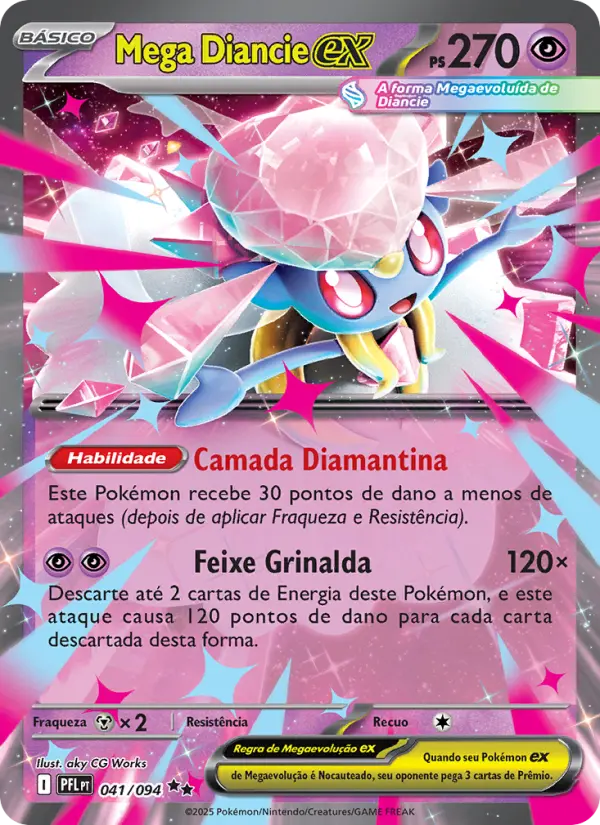 Mega Diancie ex #041 — Fogo Fantasmagórico