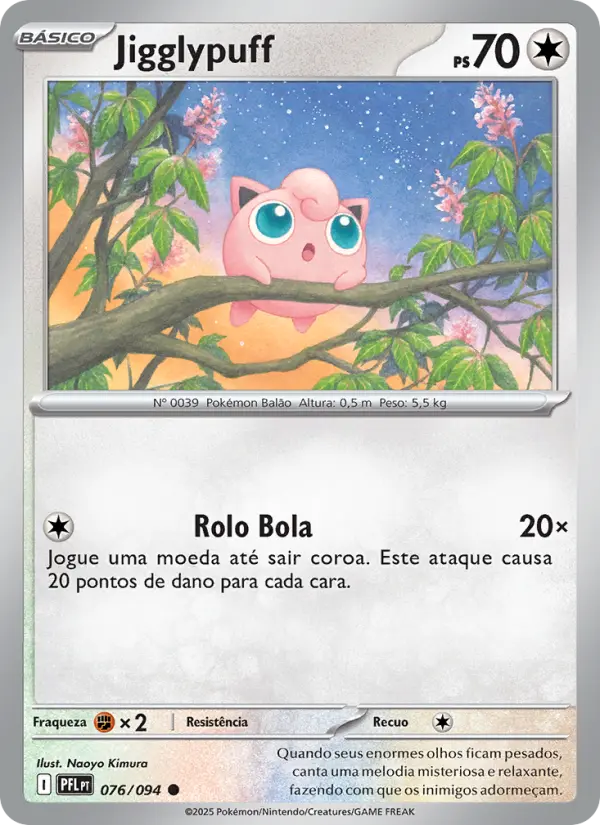 Jigglypuff #076 — Fogo Fantasmagórico (Reverse Holo)