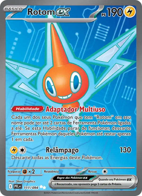 Rotom ex #111 — Fogo Fantasmagórico
