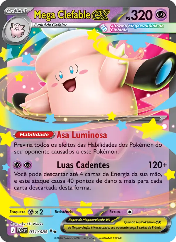 Mega Clefable ex #031