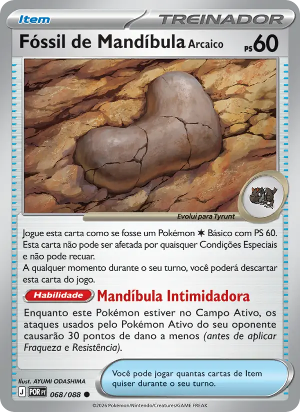 Fóssil de Mandíbula Arcaico #068