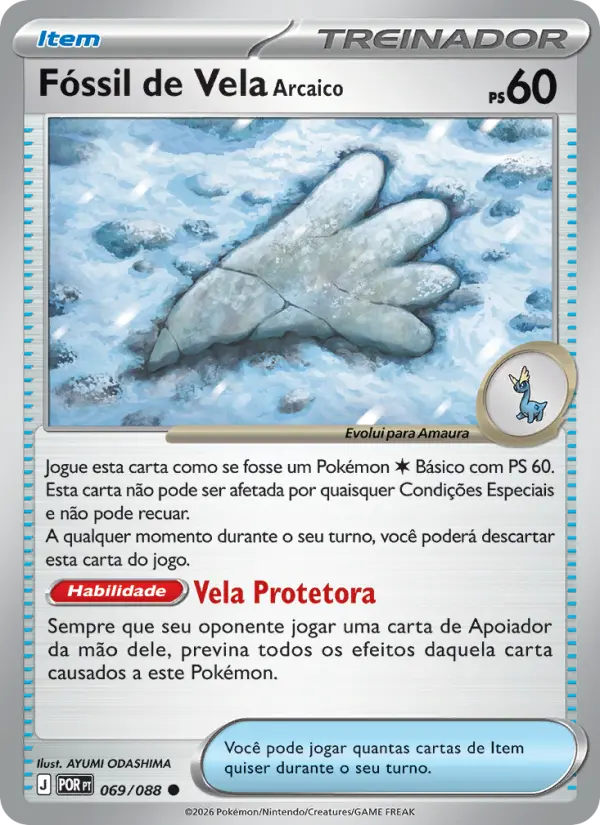 Fóssil de Vela Arcaico #069