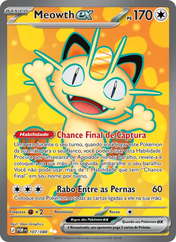Meowth ex #107
