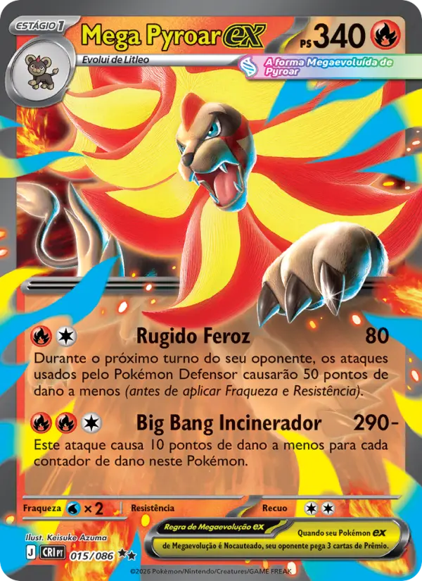 Mega Pyroar ex #015